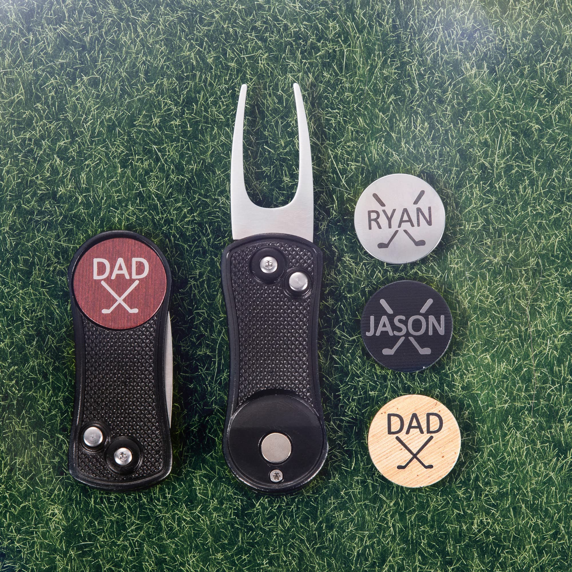 Amazon | グリーンフォーク 名入れ 刻印 ステンレス製 4色 マグネット